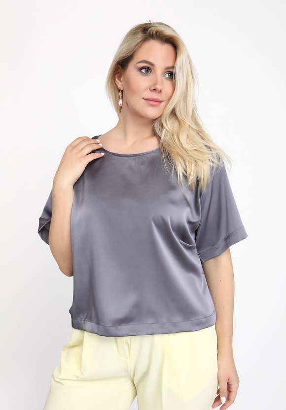 Блуза комфортного свободного кроя шир.  580, рис. 10