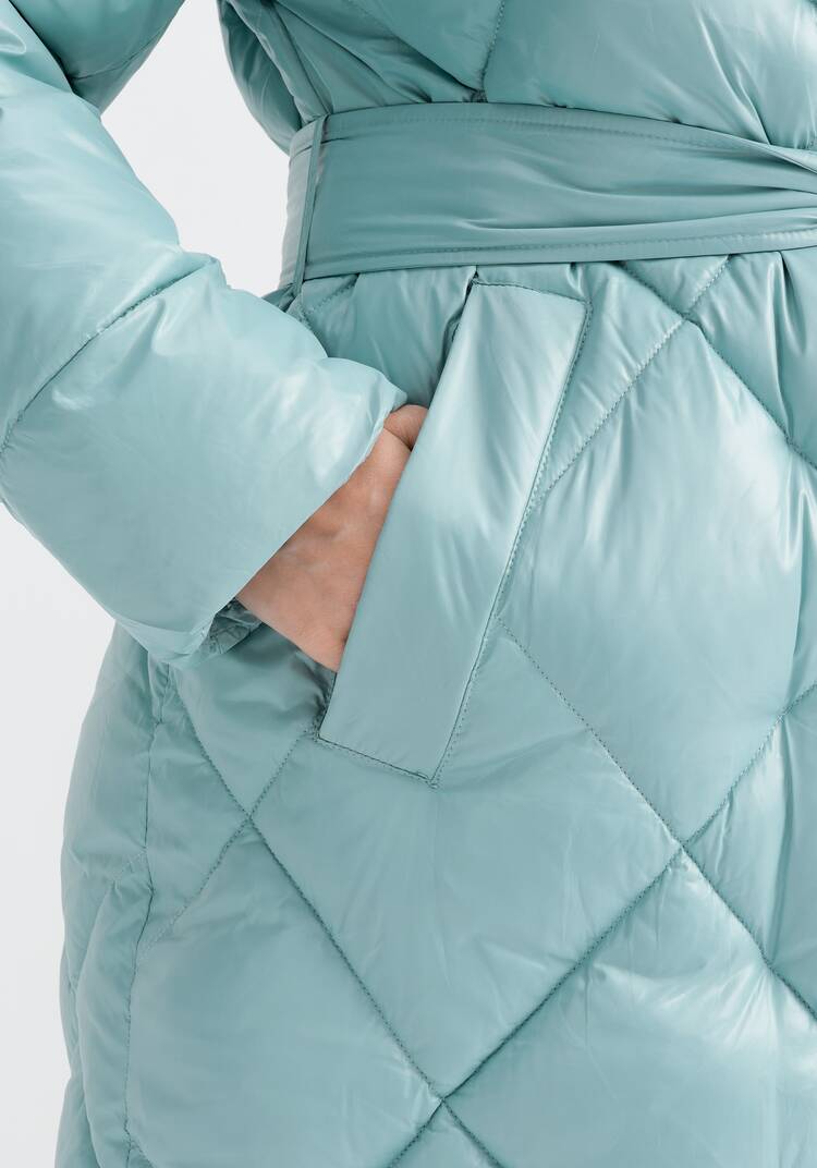 Пуховик со съемным капюшоном Адель шир.  750, рис. 6