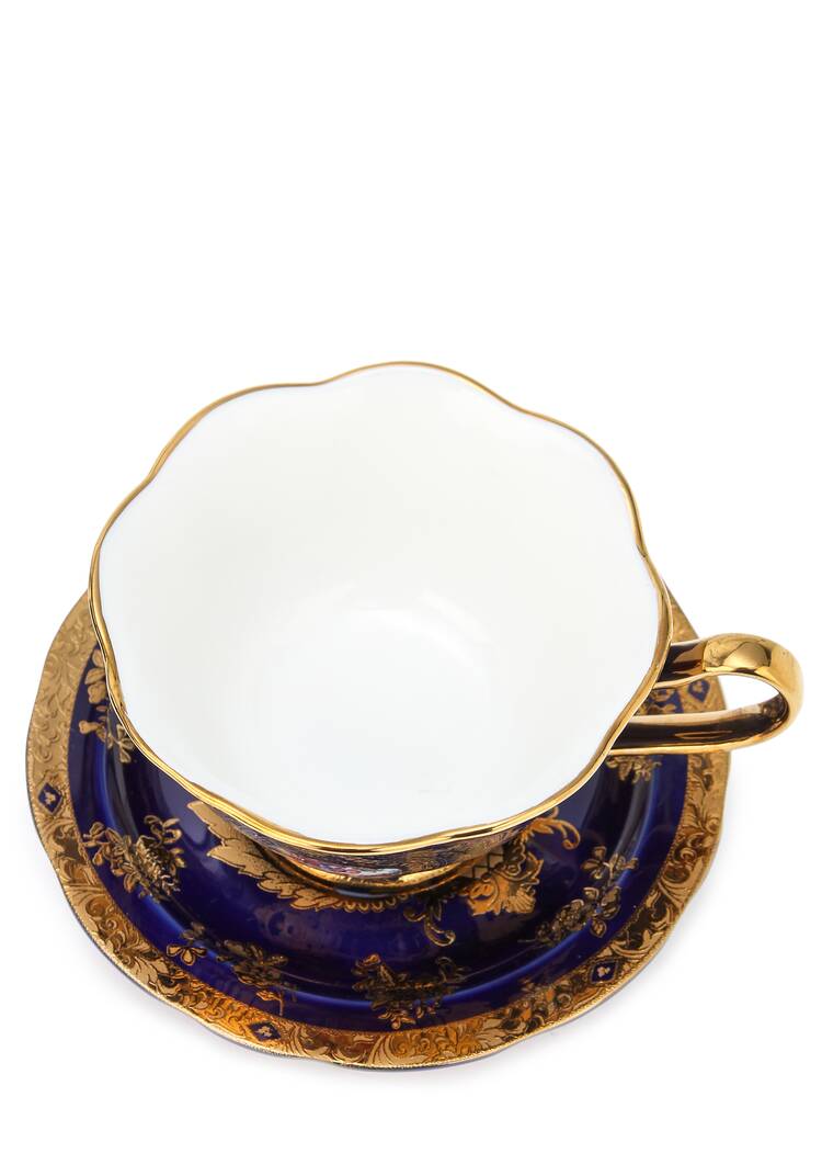 Чайная пара кобальтовая шир.  750, рис. 6