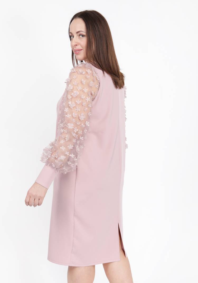 Платье коктейльное из комбинированной ткани шир.  750, рис. 12