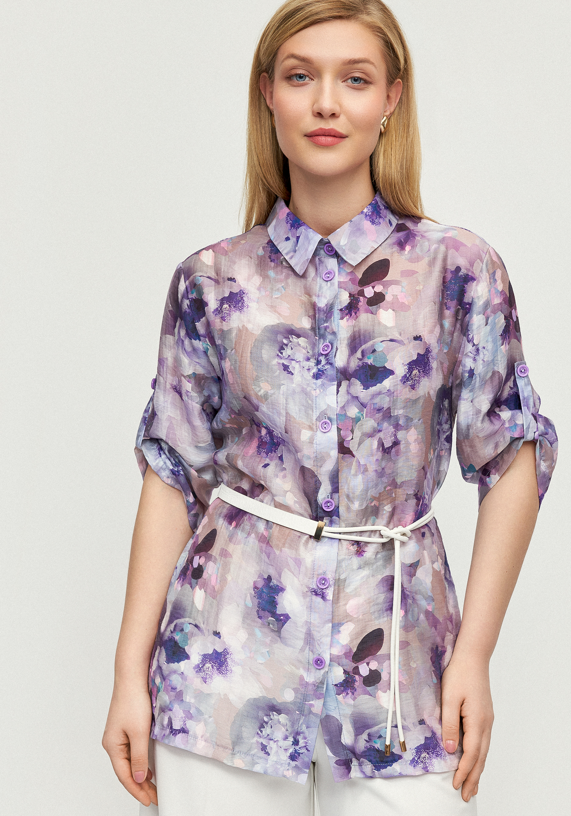 Блуза изо льна quotЦветочная соната quot 3999₽