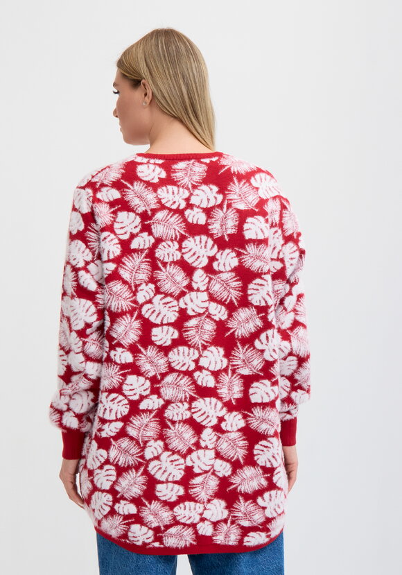 Туника пушистая с принтом шир.  580, рис. 52