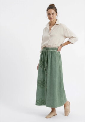 Юбка с объемным узором