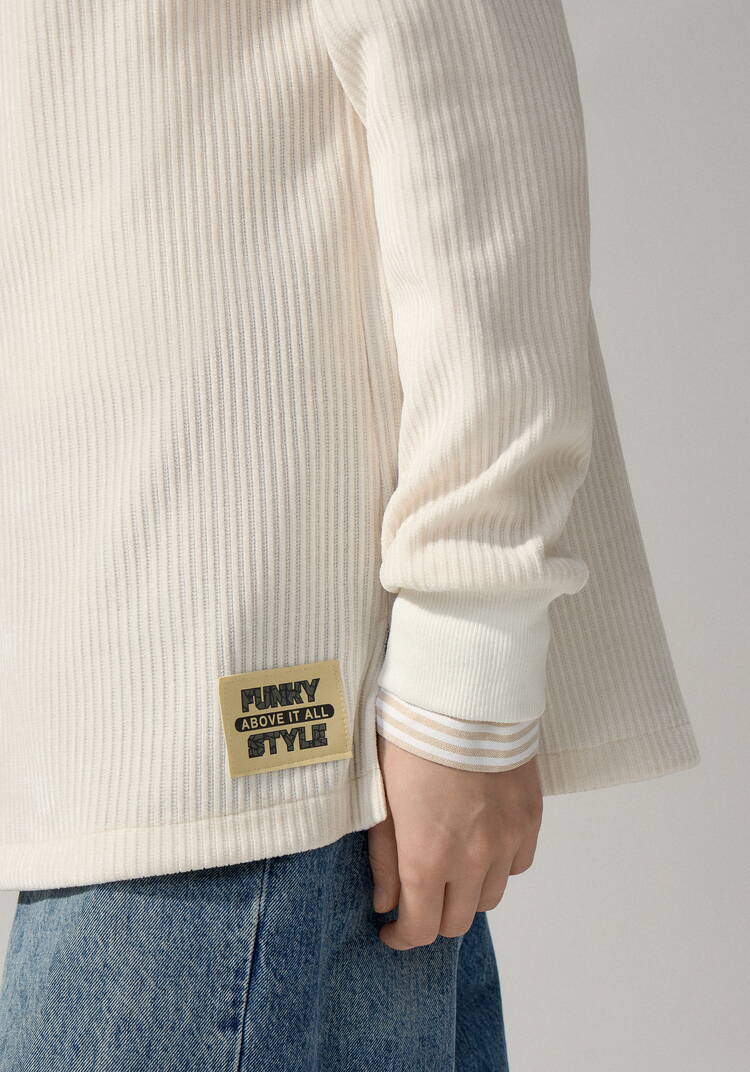 Поло с меховым воротником шир.  750, рис. 6