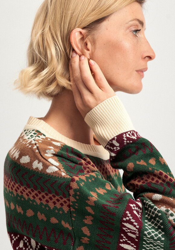 Джемпер со скандинавским рисунком шир.  580, рис. 6