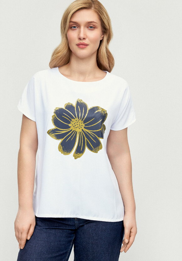 Блуза с принтом с напылением шир.  580, рис. 20