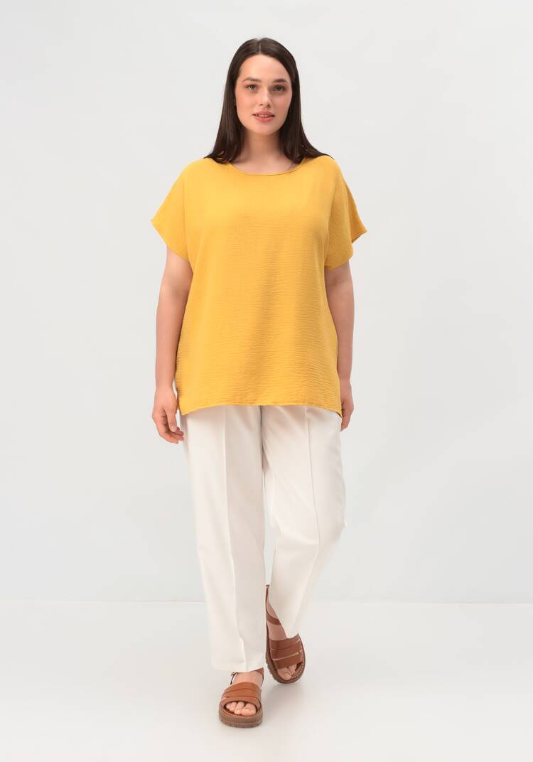 Блуза базовая со спущенной линией плеча шир.  750, рис. 18