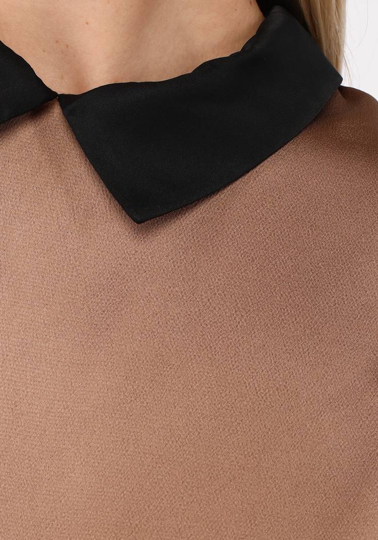 Блуза с контрастным воротничком шир.  750, рис. 6