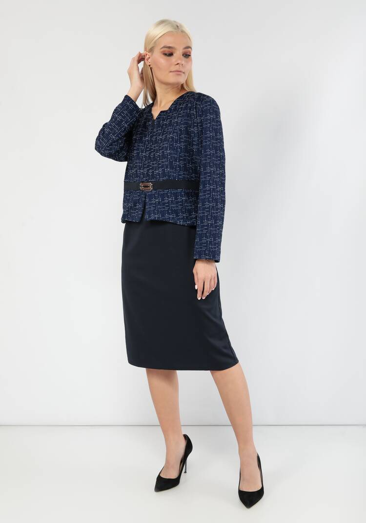 Платье с имитацией пиджака Барбара шир.  750, рис. 6