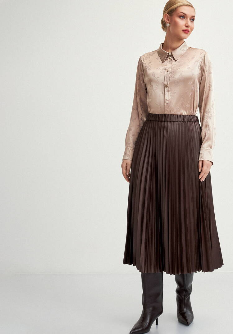 Блуза с жаккардовым принтом шир.  750, рис. 9