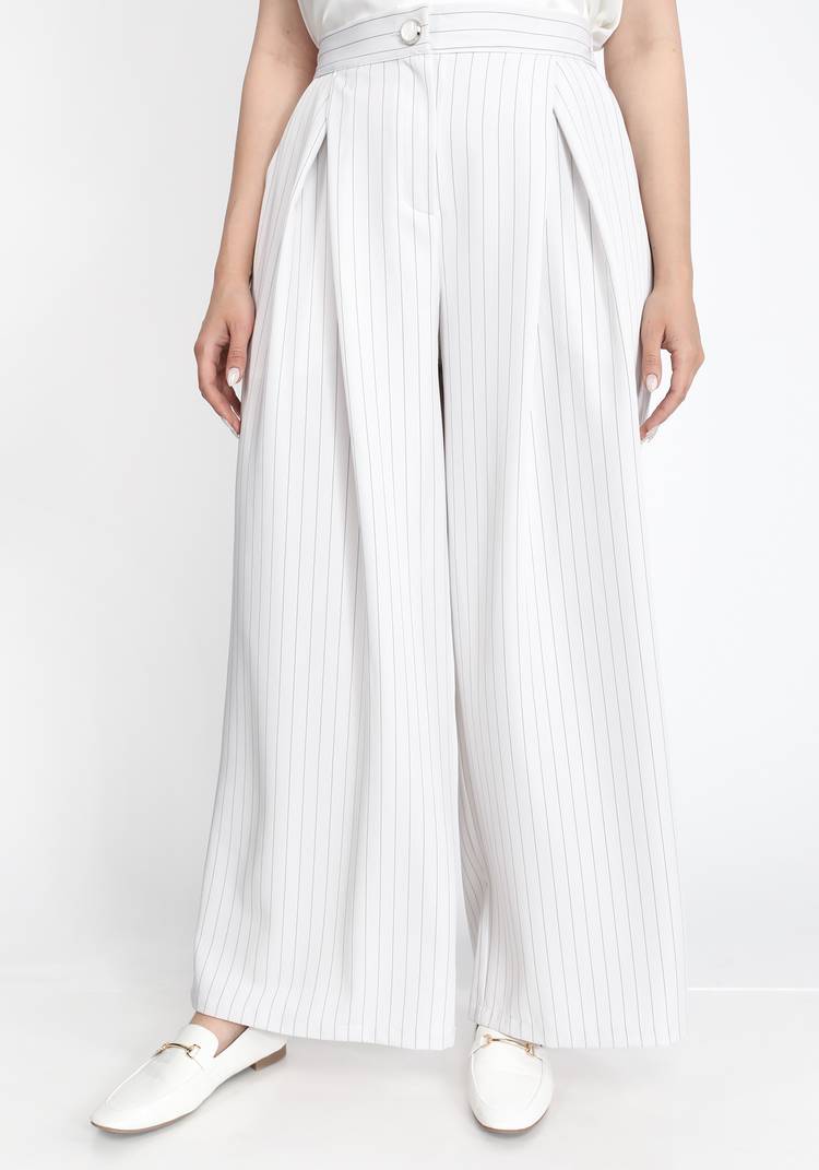 Брюки-палаццо в полоску шир.  750, рис. 12