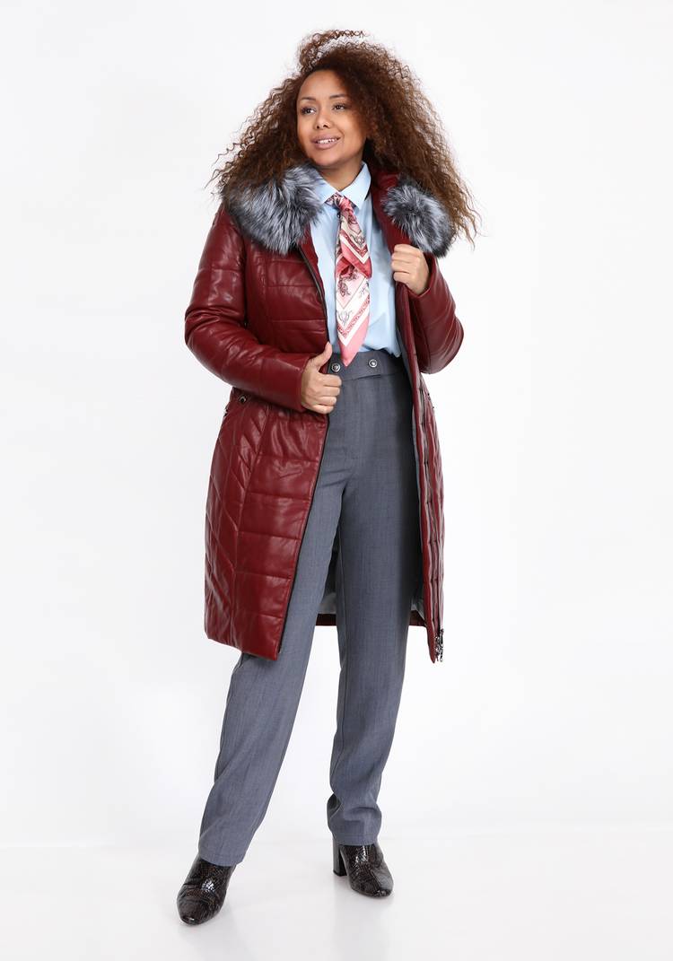 Пальто с мехом чернобурки шир.  750, рис. 10