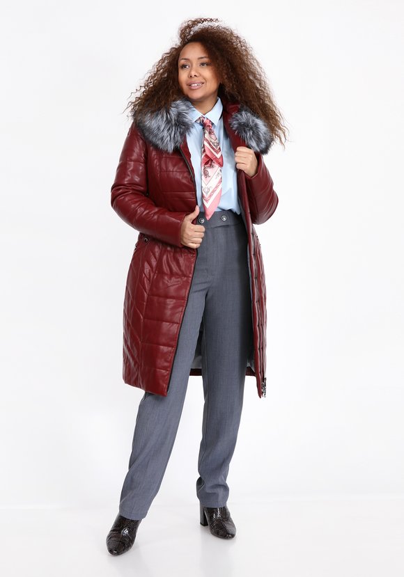 Пальто с мехом чернобурки шир.  580, рис. 10