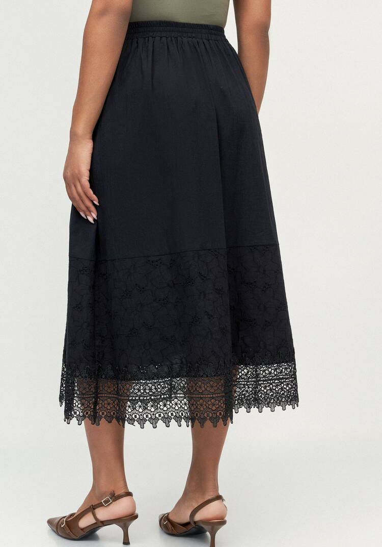 Юбка с кружевом Мишель шир.  750, рис. 11