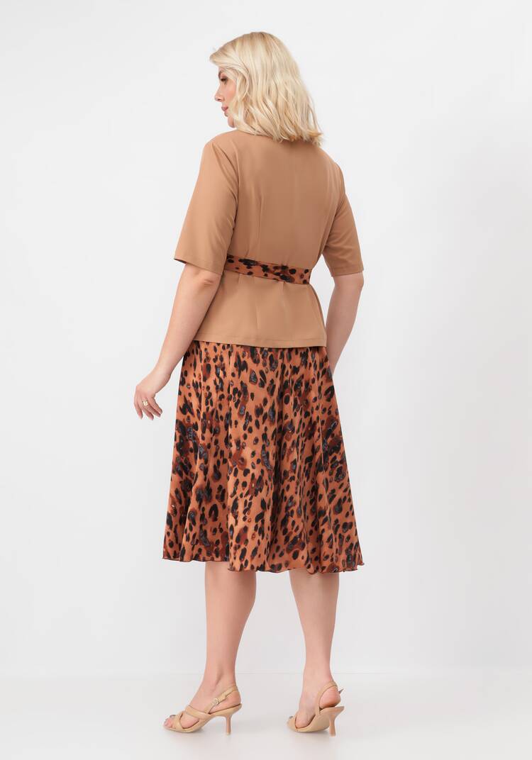 Комплект блуза и юбка с поясом шир.  750, рис. 3