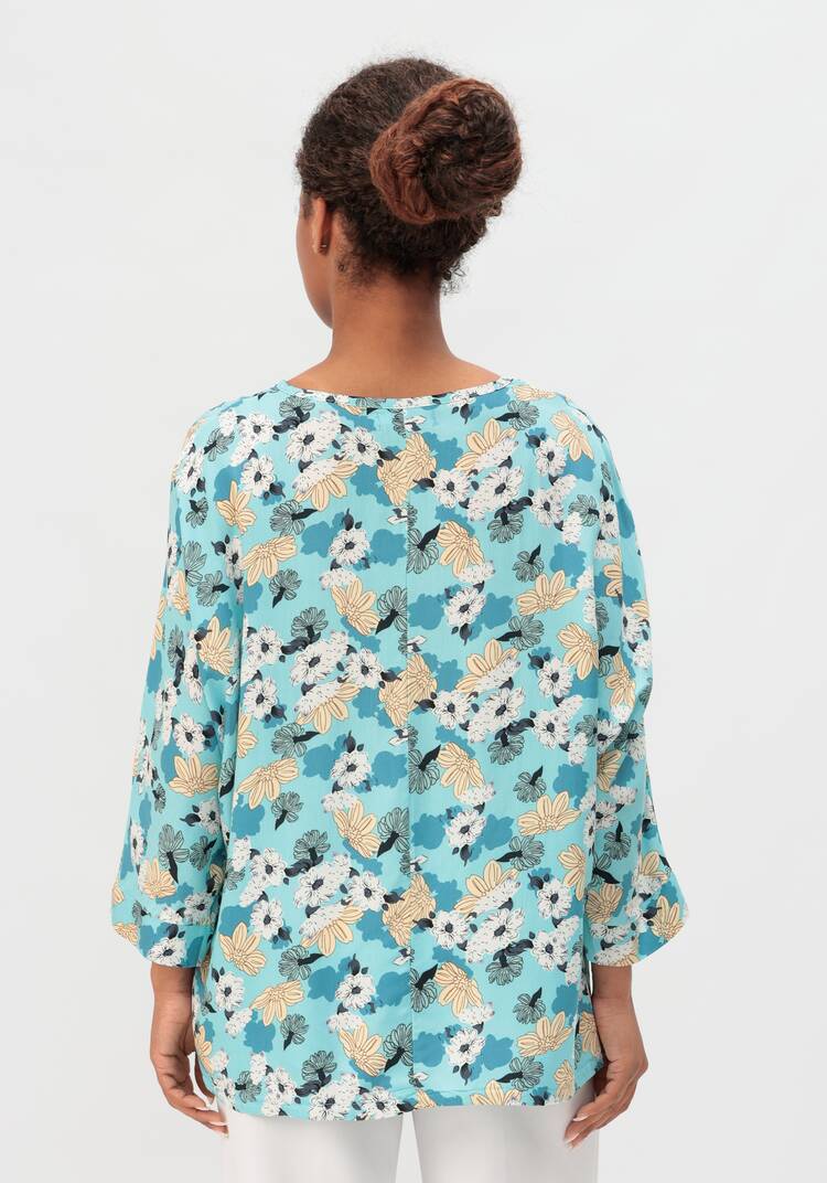 Блуза с принтом Валенсия шир.  750, рис. 8