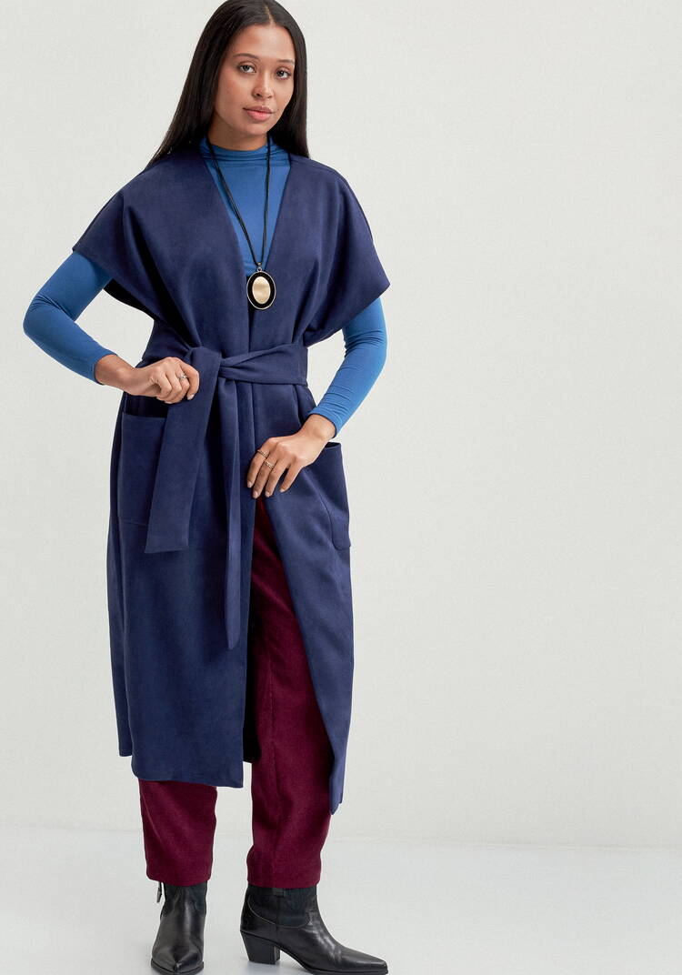 Жилет на запах со спущенным плечом шир.  750, рис. 10