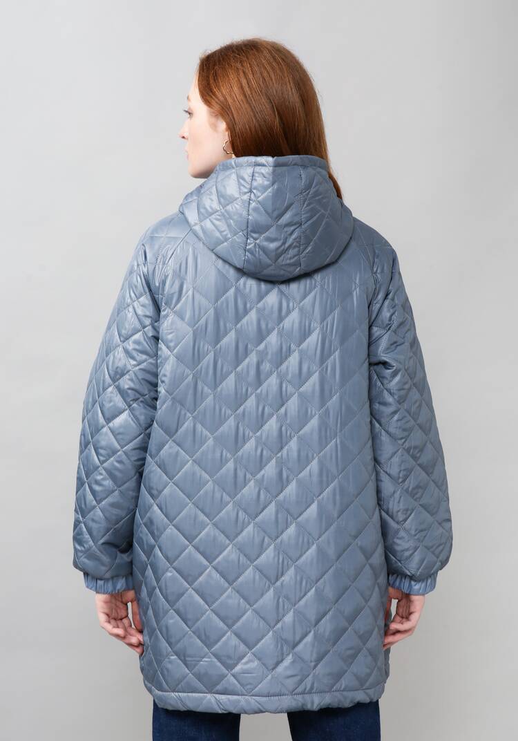 Куртка женская оверсайз с капюшоном шир.  750, рис. 21