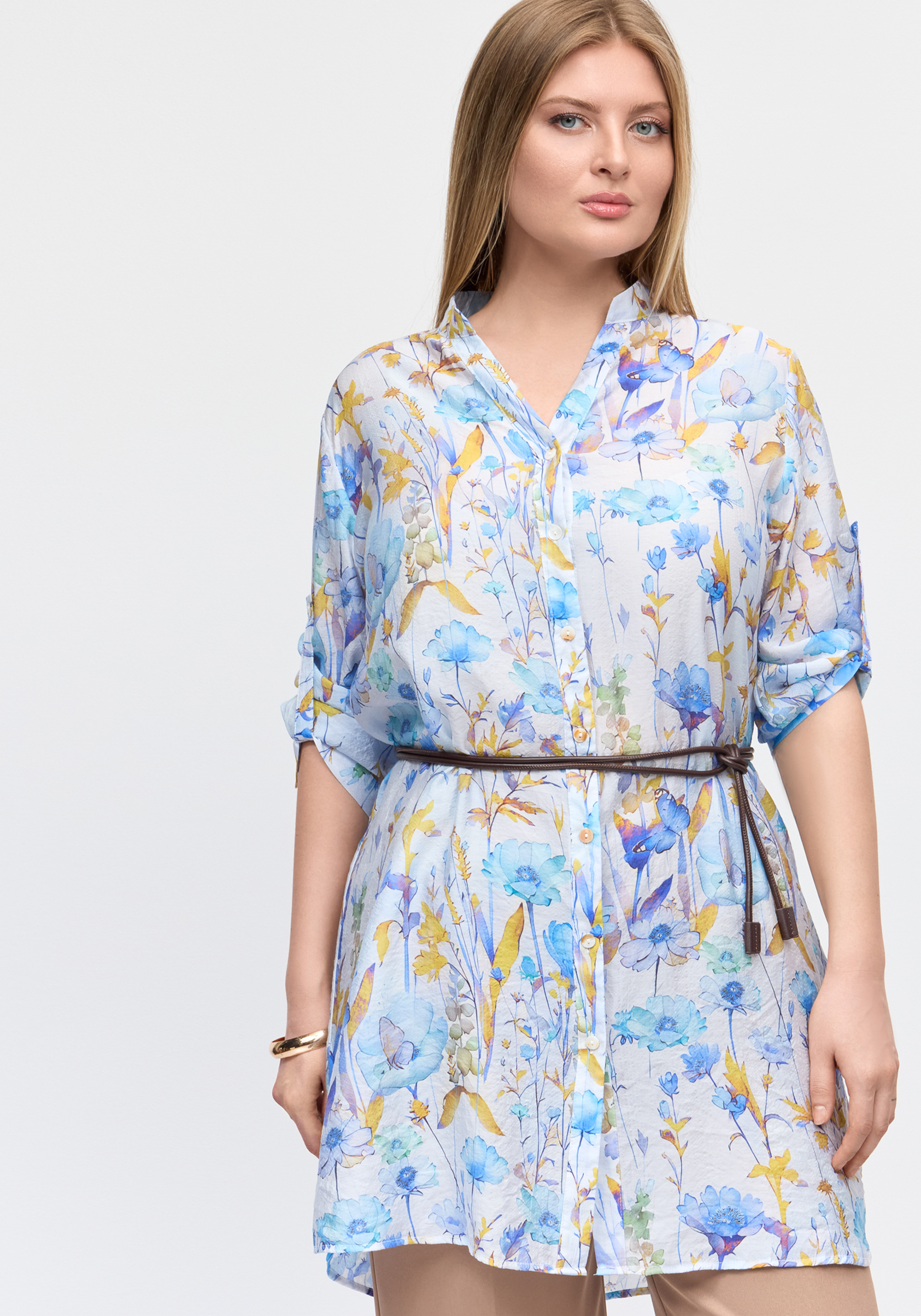 Удлиненная блуза Таисия