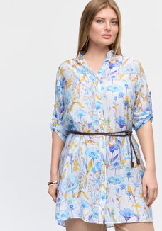 Удлиненная блуза из шелка