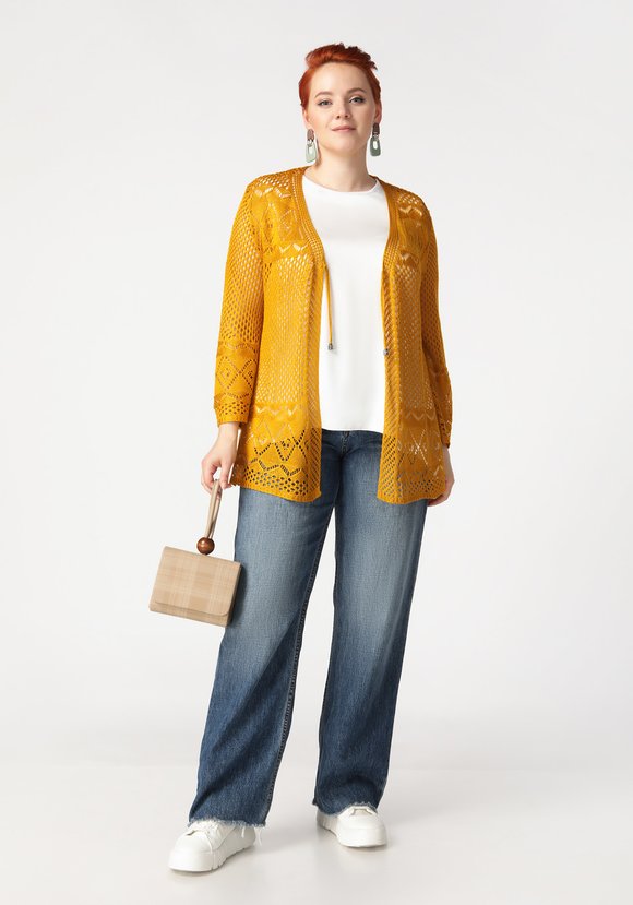 Кардиган Ажурное сочетание шир.  580, рис. 21