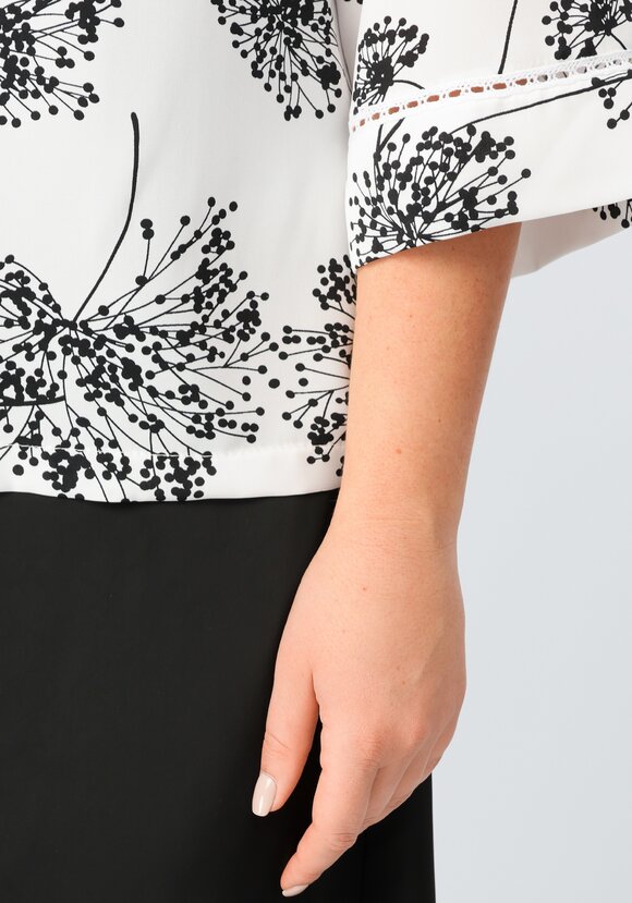 Блуза свободного кроя с рукавами 7/8 шир.  580, рис. 14