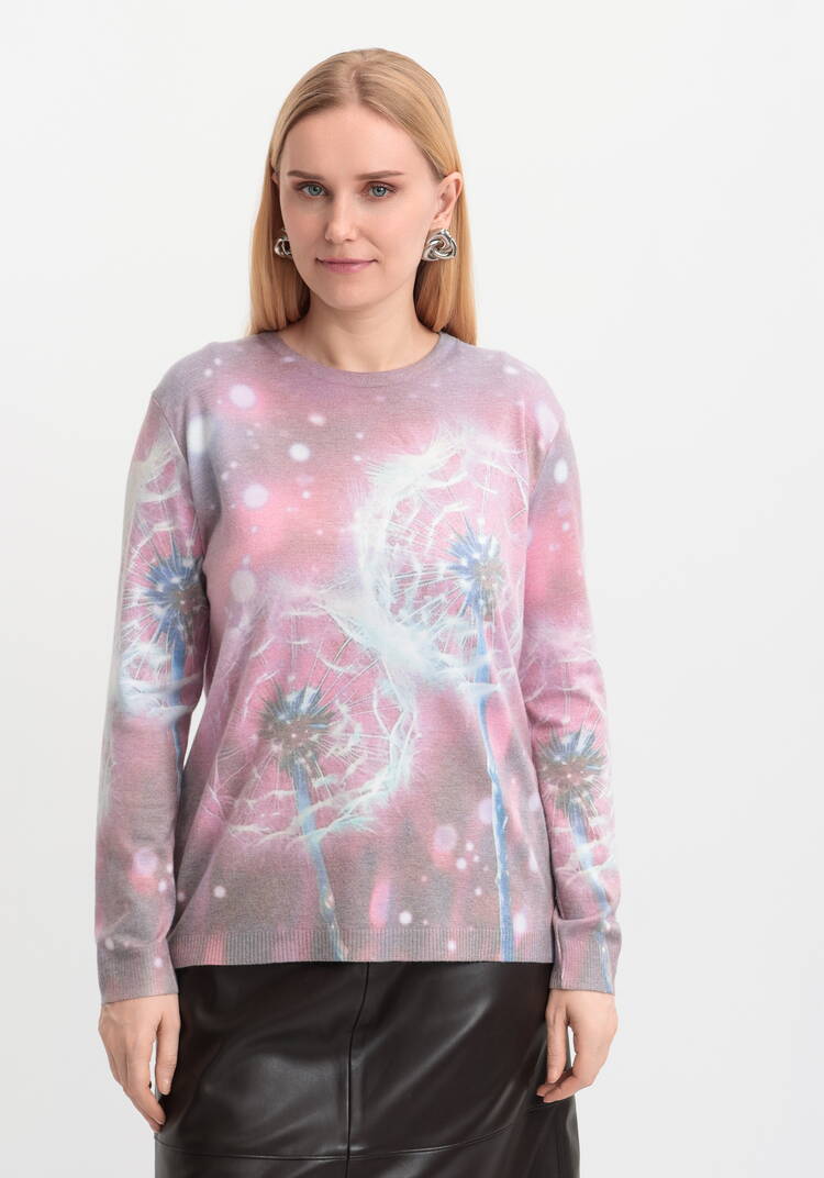 Джемпер Цветочная симфония шир.  750, рис. 19