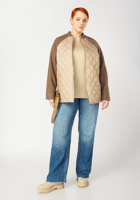 Куртка комбинированная на молнии шир.  580, рис. 3