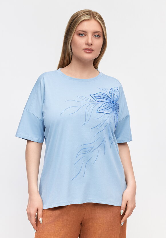 Футболка Нежный цветок шир.  580, рис. 9