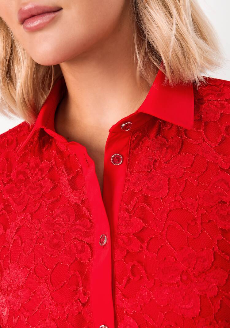 Блуза с ажурным кружевом на груди шир.  750, рис. 24