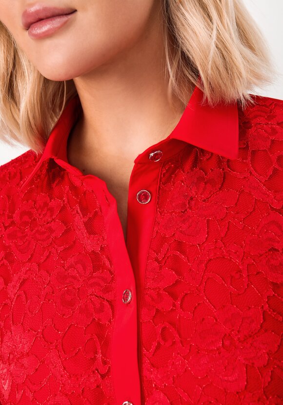 Блуза с ажурным кружевом на груди шир.  580, рис. 24