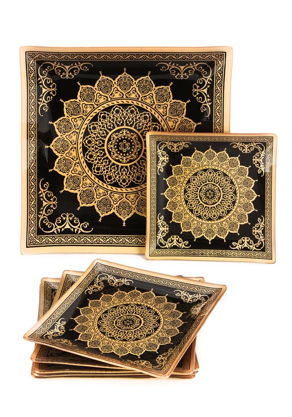 Набор из блюда и 6 тарелок шир.  580, рис. 5