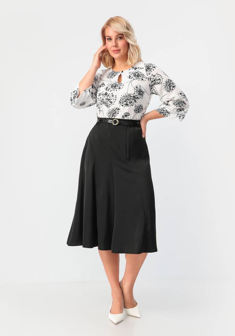 Блуза свободного кроя с рукавами 7/8 шир.  750, рис. 16