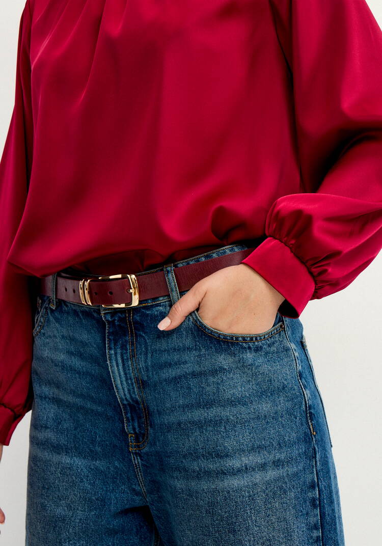 Блуза шелковая с воротником-стойкой шир.  750, рис. 12