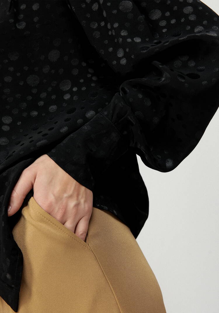 Блуза с шелковым рисунком в переплетении шир.  750, рис. 13