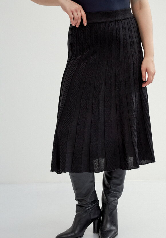 Юбка миди А-силуэта с переплетениями шир.  580, рис. 20