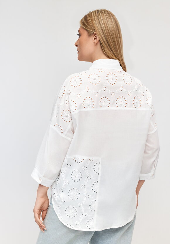 Блуза с вышивкой Ришелье шир.  580, рис. 3