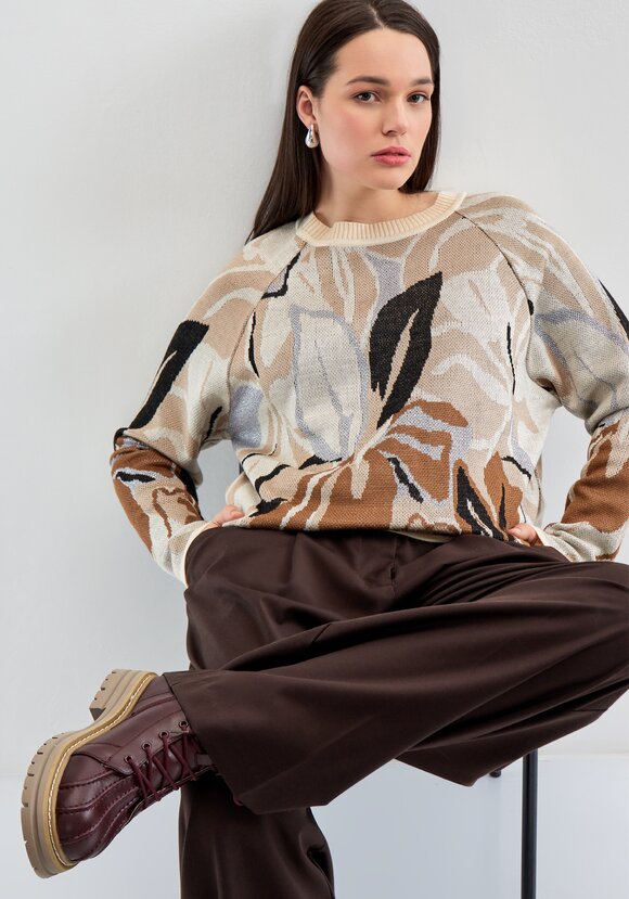 Джемпер с растительным орнаментом шир.  580, рис. 6