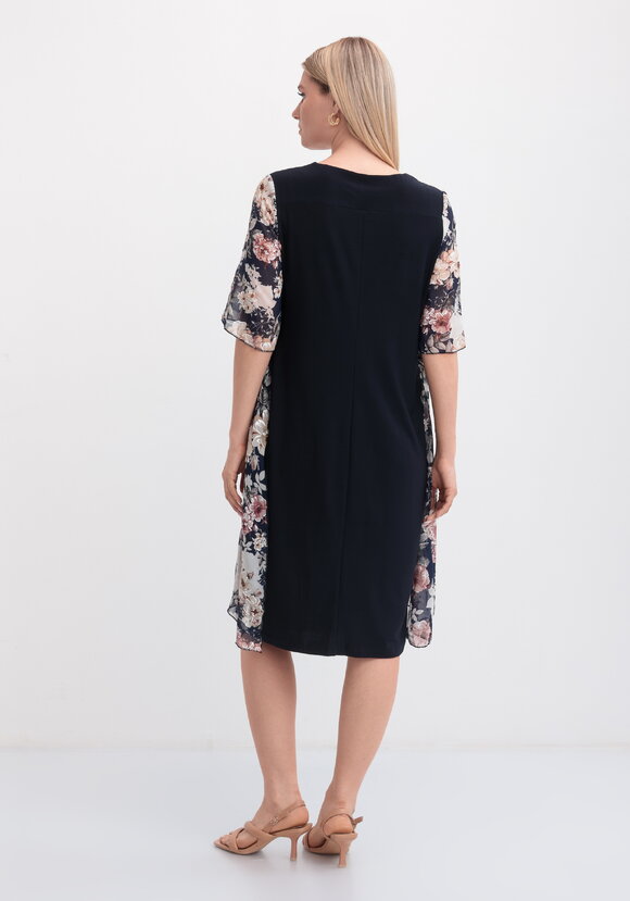 Платье с шифоновой накидкой с узором шир.  580, рис. 15