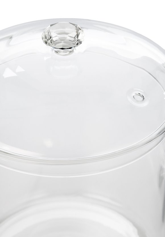 Стеклянная кастрюля с крышкой Даймонд шир.  580, рис. 20