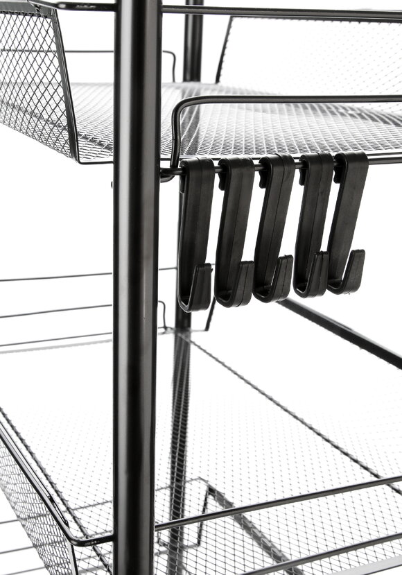 Этажерка четырехъярусная металлическая узкая шир.  580, рис. 3