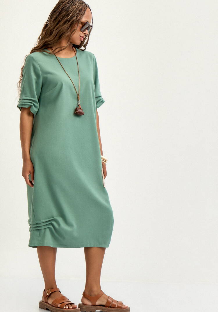 Платье изо льна свободного кроя шир.  750, рис. 8