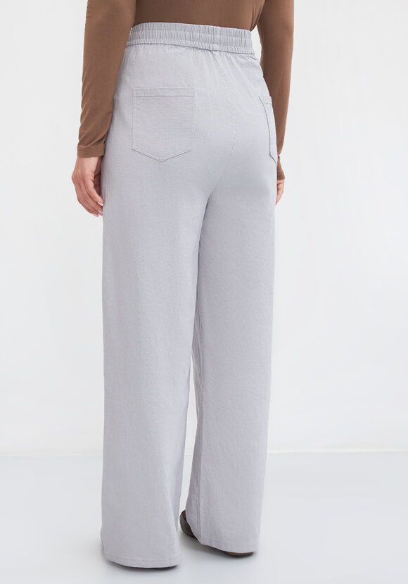 Брюки на резинке по поясу, прямые Симона шир.  580, рис. 3