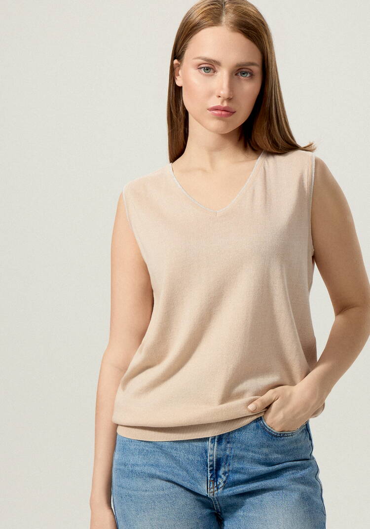 Топ с декором из метанити шир.  750, рис. 9