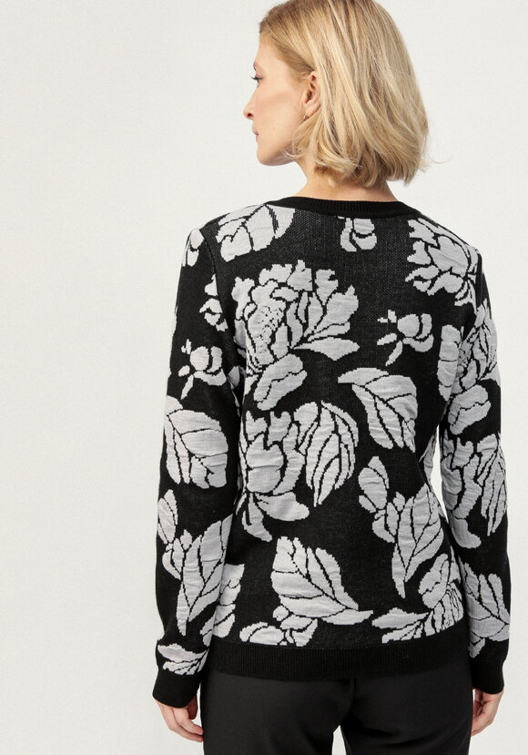 Джемпер с цветочно-лиственным принтом шир.  580, рис. 9