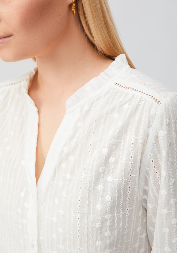 Блуза с воротником стойка  Кристал шир.  580, рис. 11