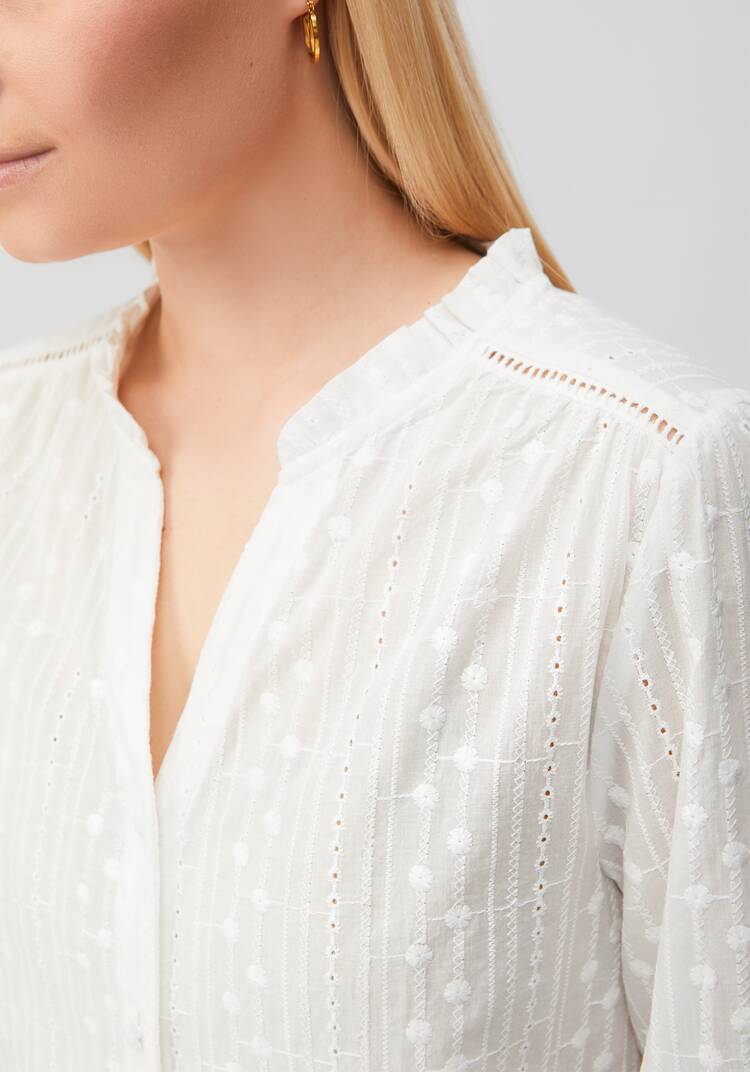 Блуза с воротником стойка  Кристал шир.  750, рис. 11