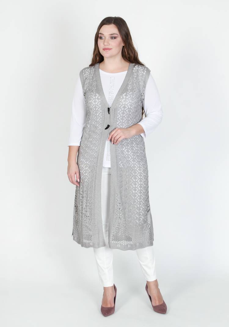 Кардиган ажурный Каталина шир.  750, рис. 5