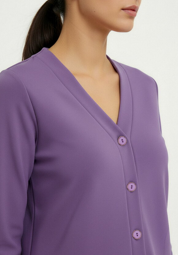 Кардиган на пуговицах утепленный шир.  580, рис. 21