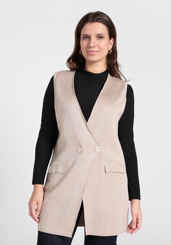 Жилет на пуговицах свободного силуэта шир.  580, рис. 10